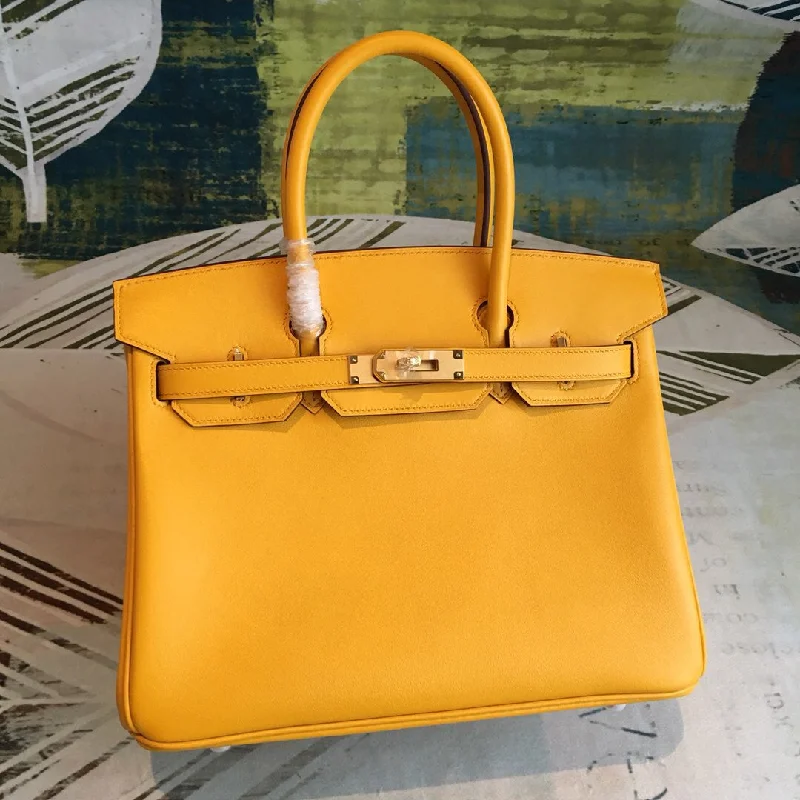 Hermes Birkin Yellow For Women Gold Toned Hardware 11in/30cm