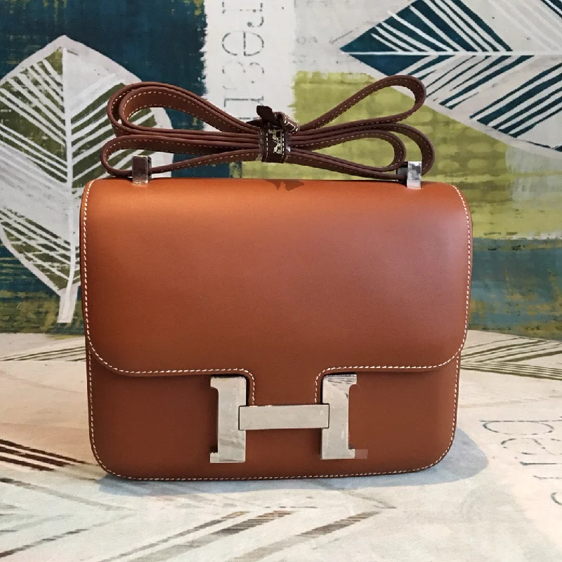 Hermes Constance 24 Swift Brown For Women Silver Toned Hardware. Women-s Handbags. Shoulder Bags 9.5in/24cm