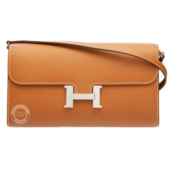 Hermes Constance Epsom Long To Go Wallet Brown For Women. Women-s Wallet 8.1in/21cm