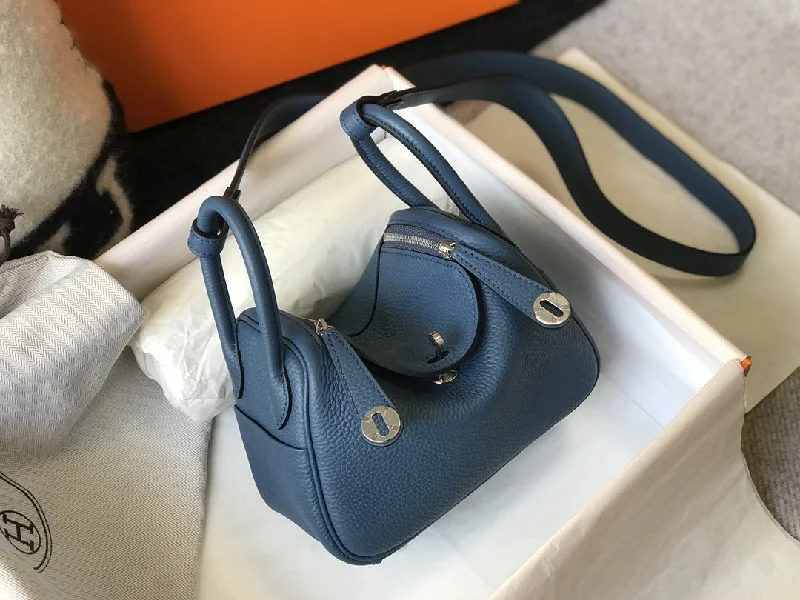 Hermes Crossbody Bag 19cm Blue