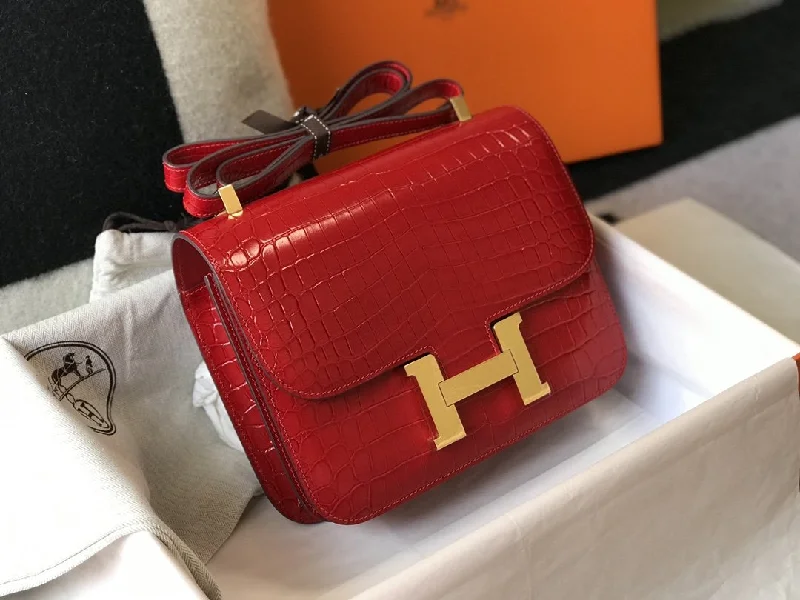 Hermes Crossbody Bag 23cm Red