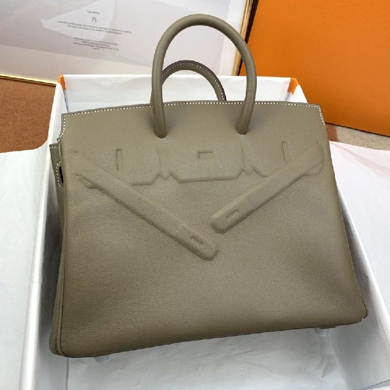 Hermes Etoupe Shadow Birkin Brown For Women 10in/25cm