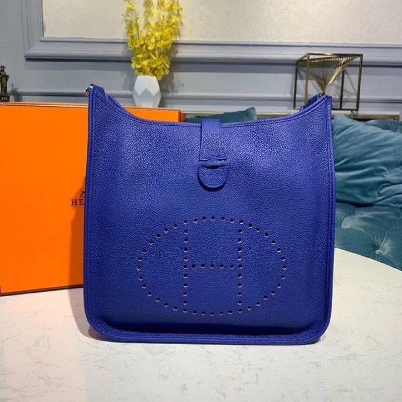 Hermes Evelyne III GM Bag Blue For Women 11.8in/30cm