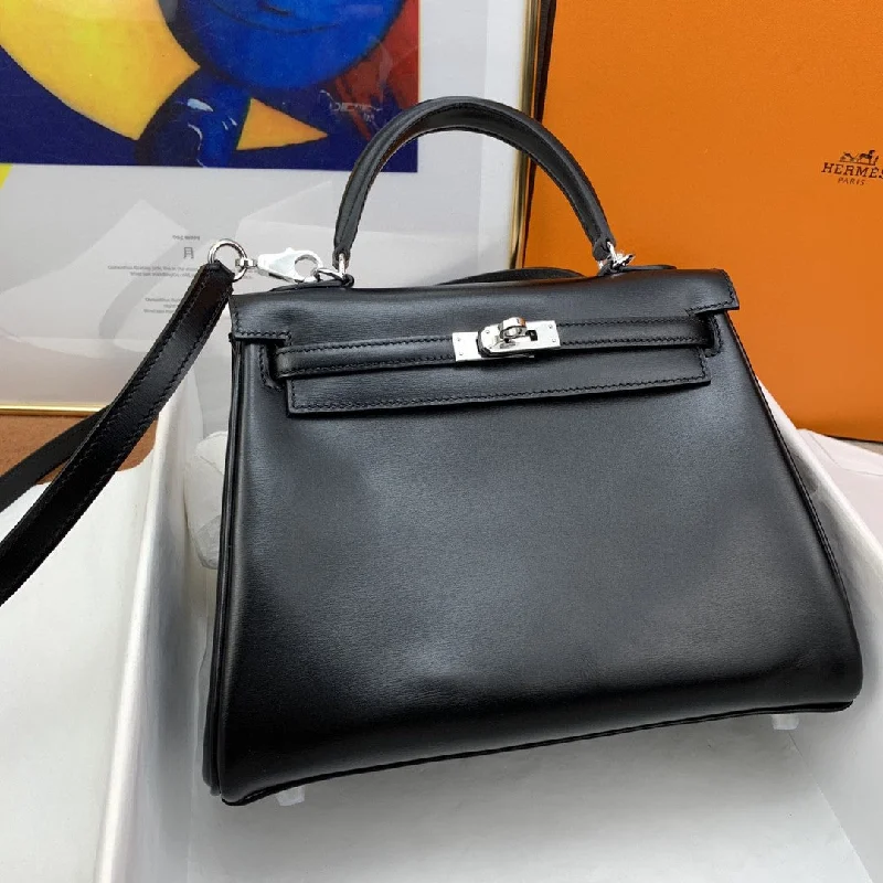 Hermes Kelly 25 Swift Black Bag For Women. Women-s Handbags. Shoulder Bags 10in/25cm