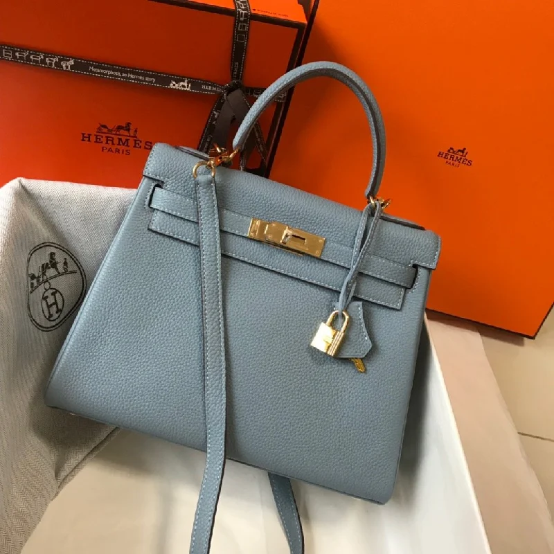 Hermes Kelly 28 Togo Blue Atoll Bag For Women. Women-s Handbags. Shoulder Bags 11in/28cm