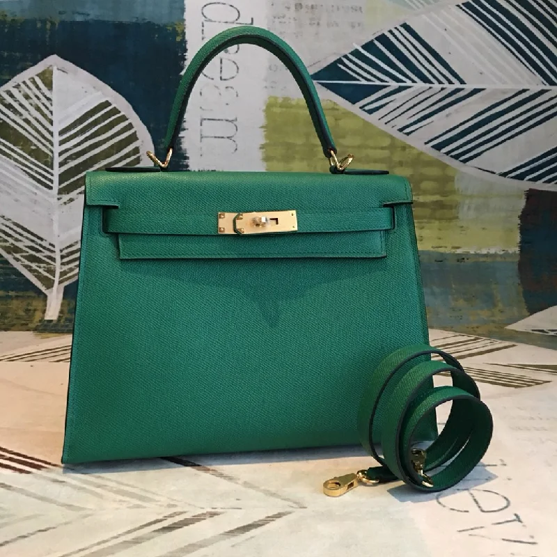 Hermes Kelly 28 Vert Jade Green Bag For Women. Women-s Handbags. Shoulder Bags 11in/28cm