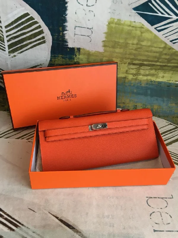 Hermes Kelly Wallet To Go Woc Epsom Orange For Women. Women-s Wallet 12.2in/31cm