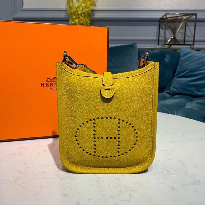 Hermes Mini Evelyne Yellow For Women 7.8in/20cm