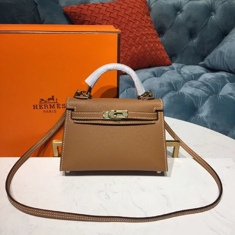 Hermes Mini Kelly Gold For Women Gold Toned Hardware 7.5in/19cm