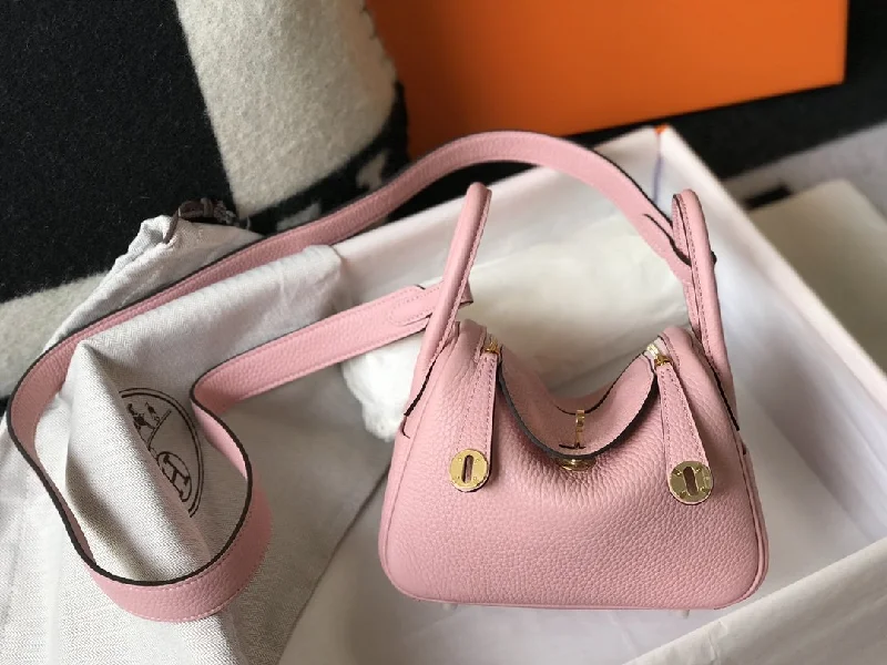 Hermes Mini Lindy 19cm Pink