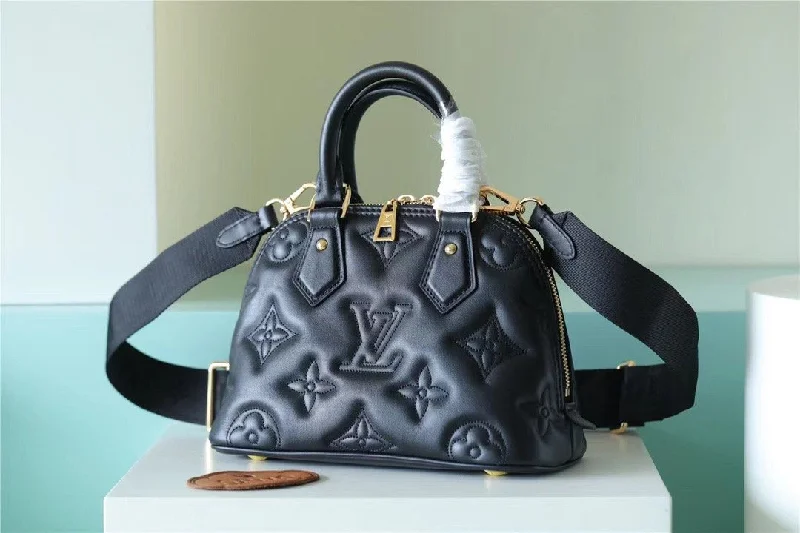 Louis Vuitton Alma BB Bag Handbags.  Shoulder and Cross Body Bags For Women In Black 9.6in/25cm LV M59793