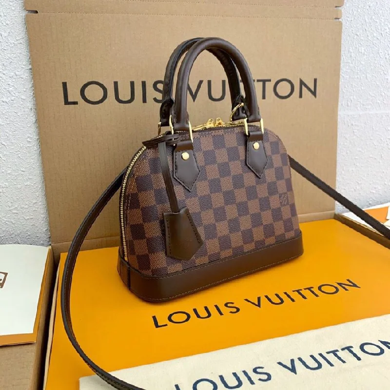 Louis Vuitton Alma BB Damier Ebene Canvas For Women. Women-s Handbags. Shoulder And Crossbody Bags 9.3in/23.5cm LV N41221