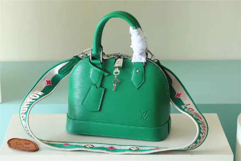 Louis Vuitton Alma BB Epi Green For Women. Women-s Handbags. Shoulder And Crossbody Bags 23.5cm/9.3in LV