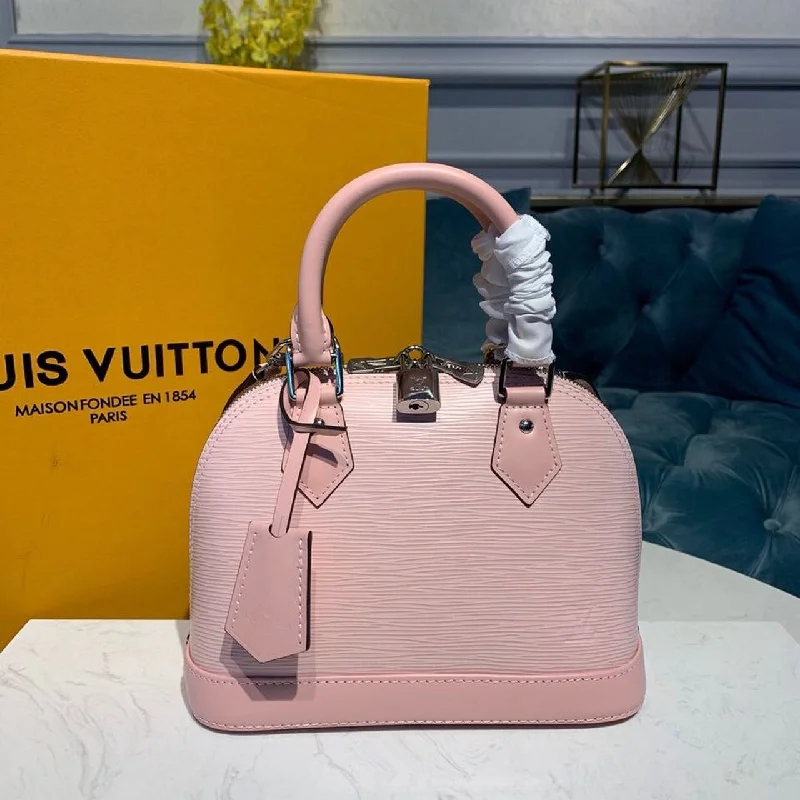 Louis Vuitton Alma BB Epi Rose Ballerine Pink For Women. Women-s Handbags. Shoulder And Crossbody Bags 9.2in/23.5cm LV M41327