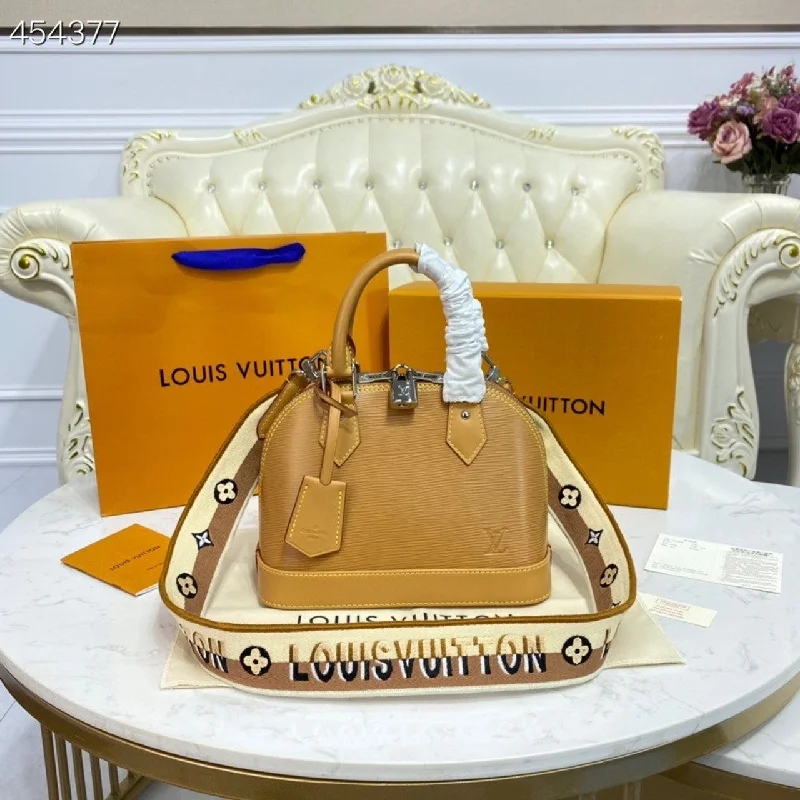 Louis Vuitton Alma BB Sunflower Yellow For Women. Women-s Handbags. Shoulder And Crossbody Bags 9.3in/23.5cm LV M59358