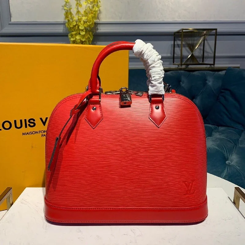 Louis Vuitton Alma PM Epi Red For Women. Women-s Handbags. Shoulder And Crossbody Bags 12.6in/32cm LV