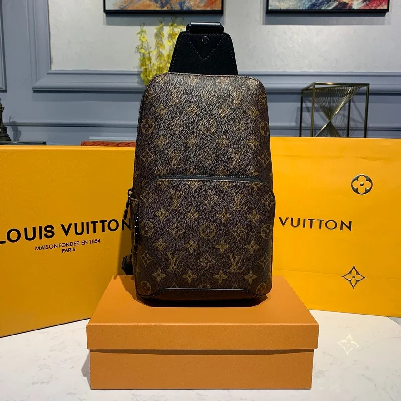 Louis Vuitton Avenue Sling Bag Monogram Canvas For Men. Men-s Bag. Crossbody Bags 12.2in/31cm LV