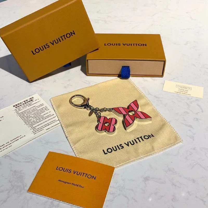 Louis Vuitton Bag Charm and Key Holder Spring/Summer Collection. Light Pink/Dark Pink