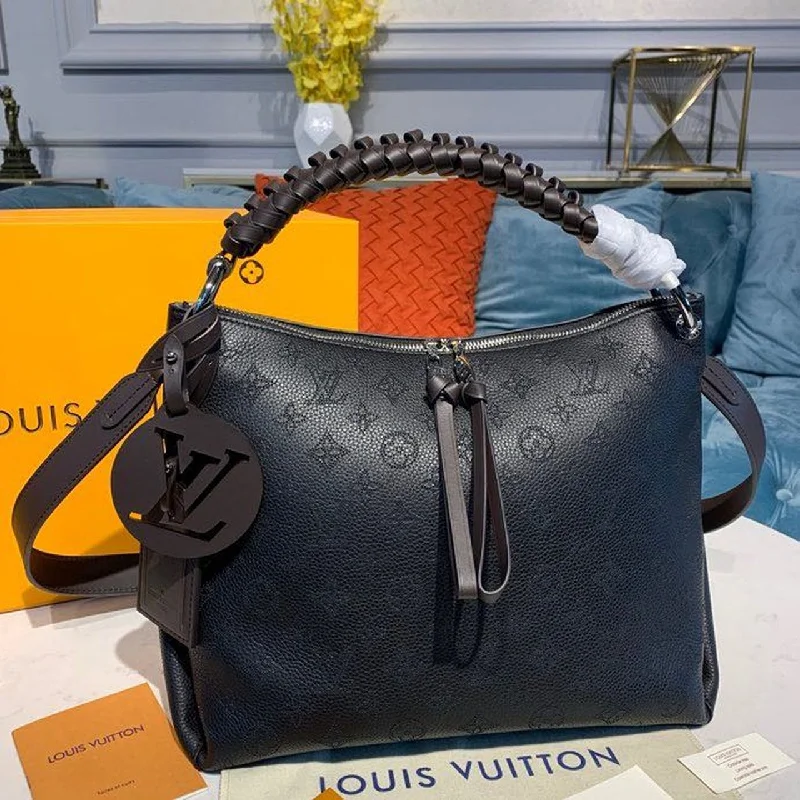 Louis Vuitton Beaubourg Hobo MM Black For Women. Women-s Handbags. Shoulder And Crossbody Bags 12.6in/32cm LV M56073