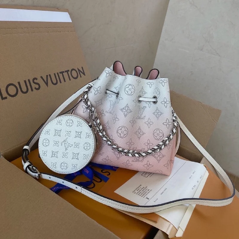 Louis Vuitton Bella Bucket Bag Pink For Women. Women-s Handbags. Shoulder And Crossbody Bags 7.5in/19cm LV M57855