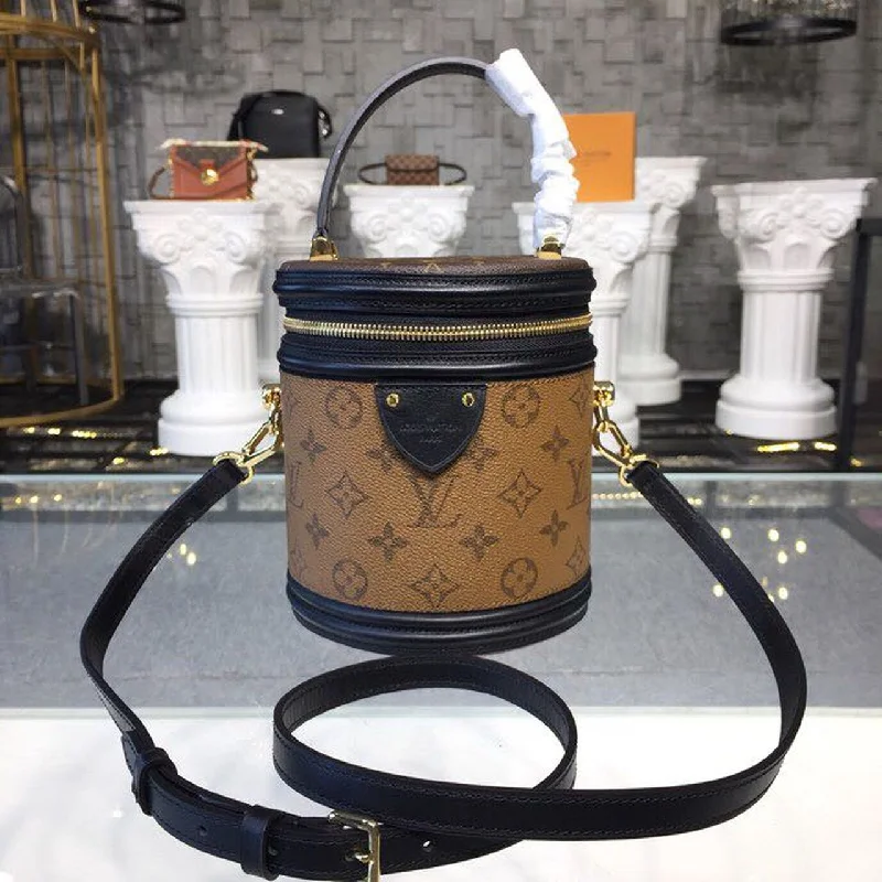 Louis Vuitton Cannes Monogram And Monogram Reverse Canvas By Nicolas Ghesquiere For Women. Women-s Handbags. Shoulder And Crossbody Bags 5.9in/15cm LV M43986