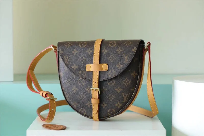 Louis Vuitton Chantilly MM Shoulder Bag Monogram For Women Brown LV M51233