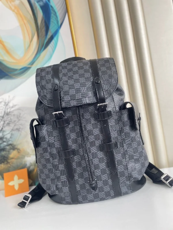 Louis Vuitton Christopher PM Damier Graphite For Men. Men-s Bags. Men-s Backpack 17.3in/44cm LV N41379