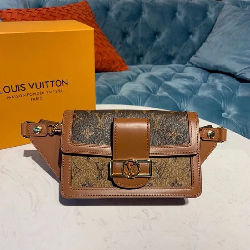 Louis Vuitton Dauphine Bumbag Monogram And Monogram Reverse Canvas For Women. Women-s Belt Bags 7.5in/19cm LV M44586