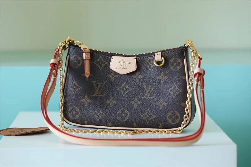 Louis Vuitton Easy Pouch On Strap Monogram Canvas For Women. Women-s Handbags. Shoulder And Crossbody Bags 19cm/7.5in LV