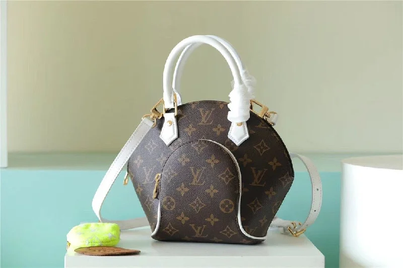 Louis Vuitton Ellipse BB Handbag Created By Nicolas Ghesquire From Classic Monogram Canvas For Women Brown 9.1in/23cm LV M20752