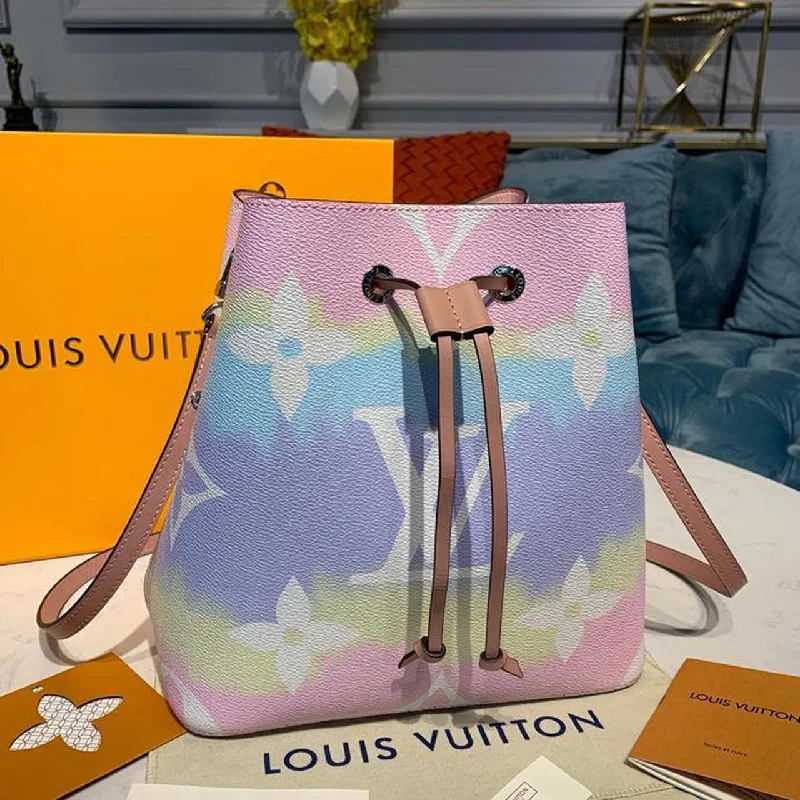 Louis Vuitton Escale NeoNoe MM Bucket Bag Monogram Canvas Multicolor For Women. Women-s Handbags. Shoulder And Crossbody Bags 10.2in/26cm LV M45124