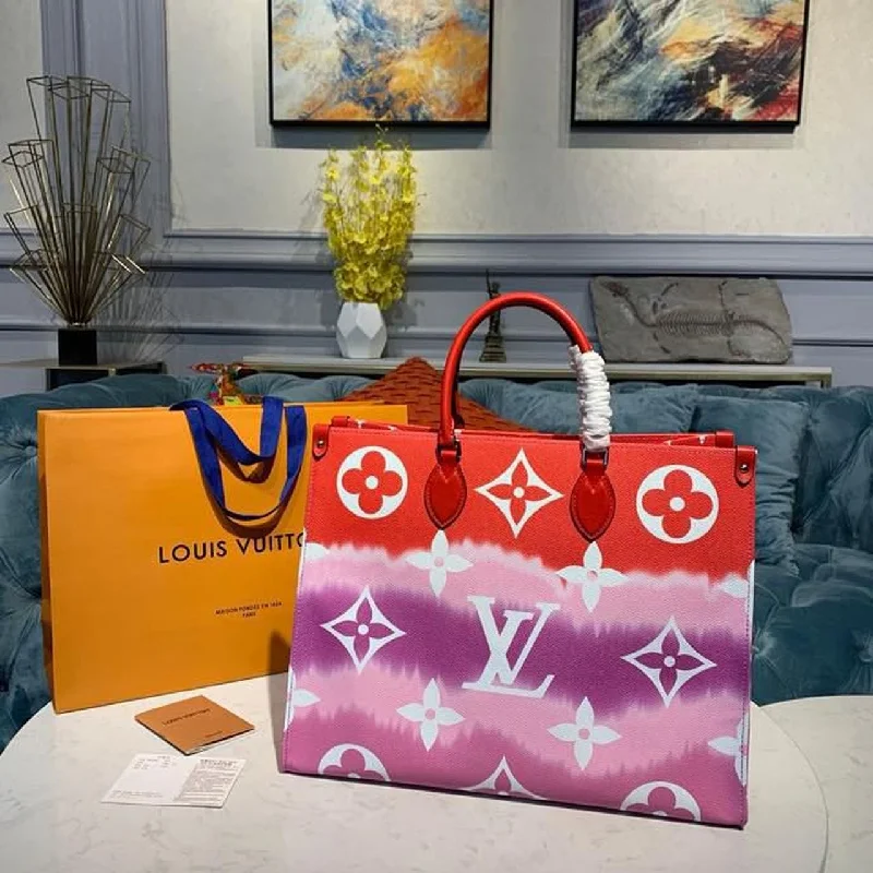 Louis Vuitton Escale Onthego GM Tote Bag Red For Women. Women-s Handbags. Shoulder Bags 16.1in/41cm LV M45121