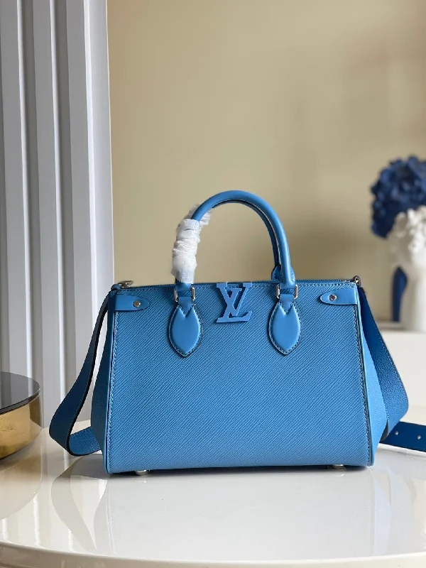 Louis Vuitton Grenelle Tote PM Epi Blue For Women. Women-s Handbags. Shoulder And Crossbody Bags 10.6in/27cm LV