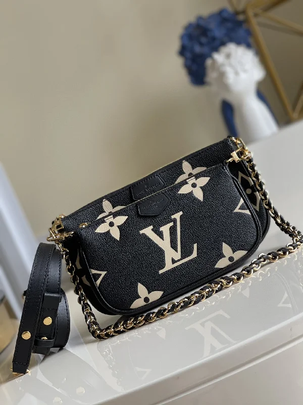 Louis Vuitton Hand Bag 24cm Black