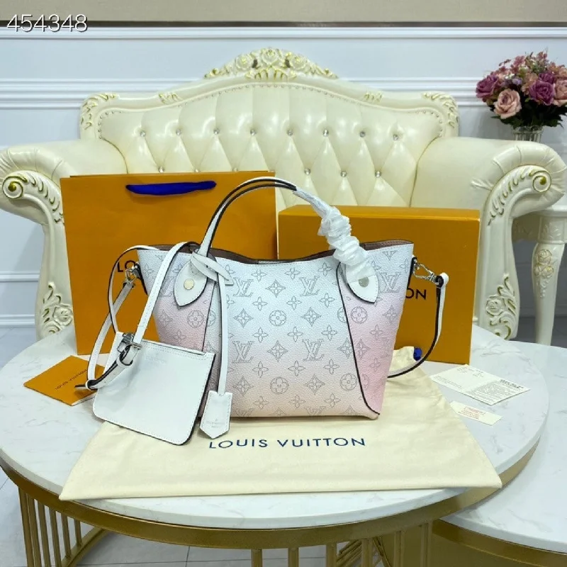 Louis Vuitton Hina PM Bag 22cm Mahina Calfskin Leather Spring/Summer Collection M57858 Gradient Pink