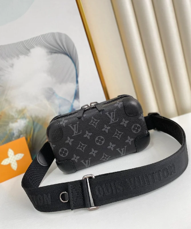 Louis Vuitton Horizon Clutch Monogram Eclipse For Men. Men-s Bags. Shoulder And Crossbody Bags 8.3in/21cm LV M45579