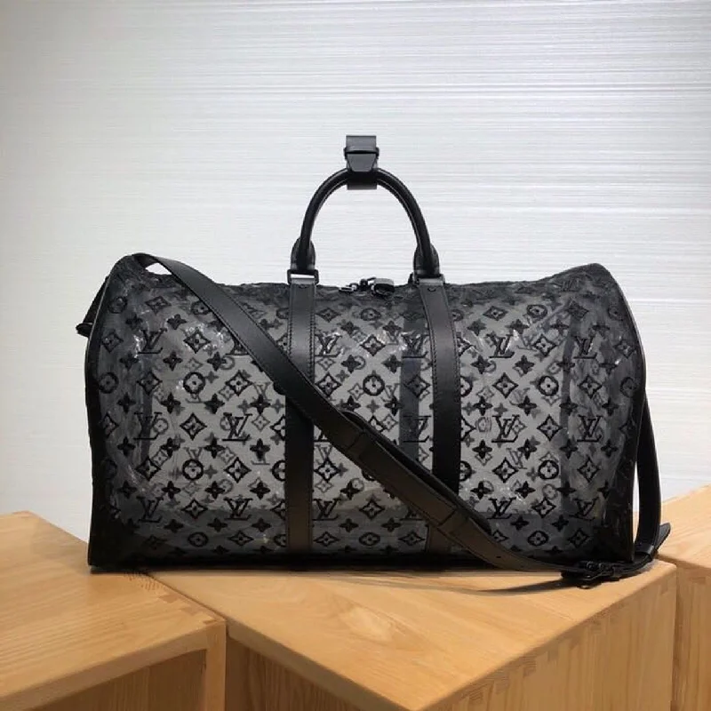 Louis Vuitton Keepall Bandouliere 50 Monogram Black By Virgil Abloh For Women. Women-s Bags. Shoulder And Crossbody Bags 19.7in/50cm LV M53971