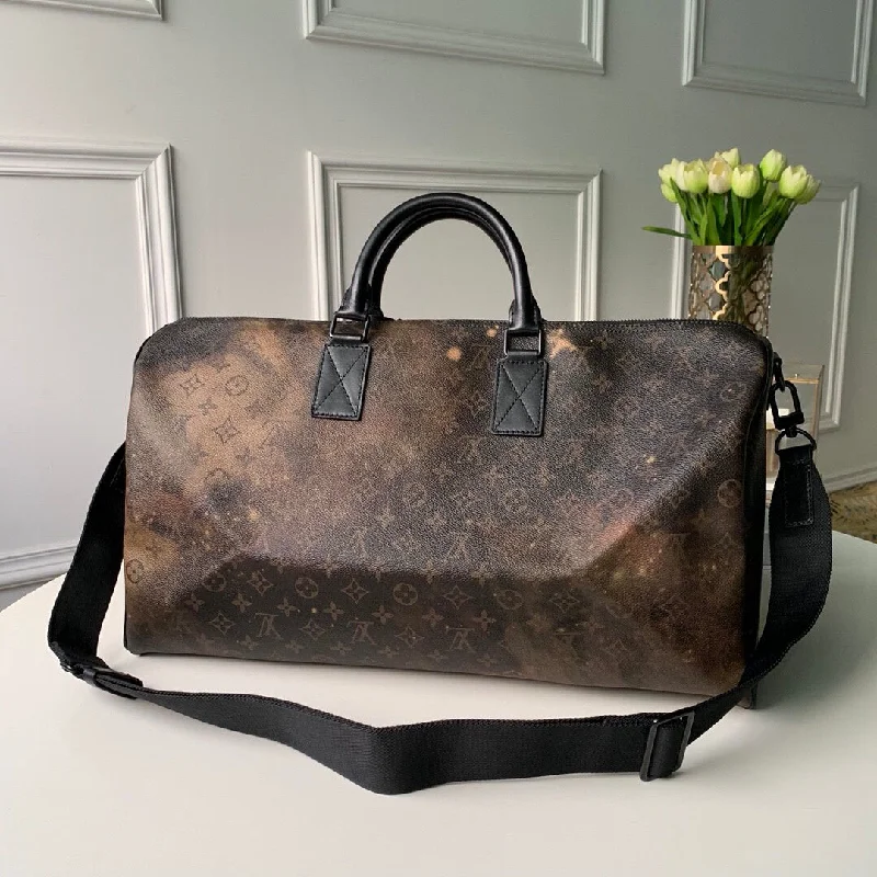 Louis Vuitton Keepall Bandouliere 50 Monogram Galaxy Canvas For Women. Travel Bags 19.7in/50cm LV