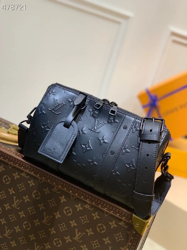 Louis Vuitton Keepall XS Monogram Seal Black For Men. Men-s Bags. Shoulder And Crossbody Bags 8.3in/21cm LV M57960