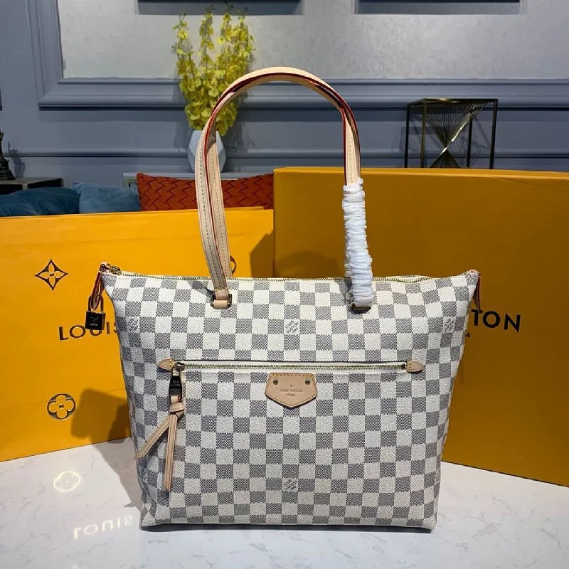 Louis Vuitton Lena MM Damier Azur Canvas For Women. Women-s Handbags. Shoulder Bags 13in/33cm LV N44040