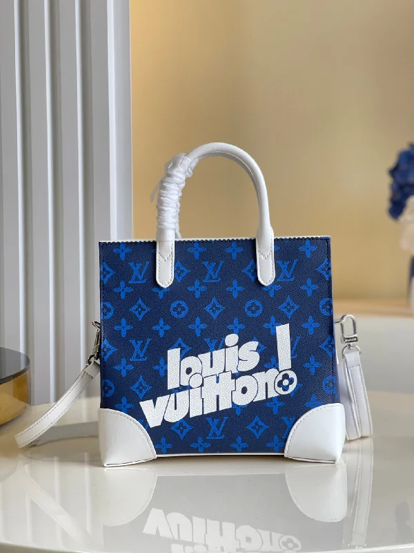 Louis Vuitton Litter Bag Vintage Monogram Canvas Blue By Virgil Abloh For Men. Mens Bags. Shoulder And Crossbody Bags 9.4in/24cm LV