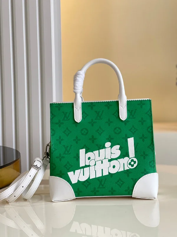 Louis Vuitton Litter Bag Vintage Monogram Canvas Green By Virgil Abloh For Men. Mens Bags. Shoulder And Crossbody Bags 9.4in/24cm LV M80815