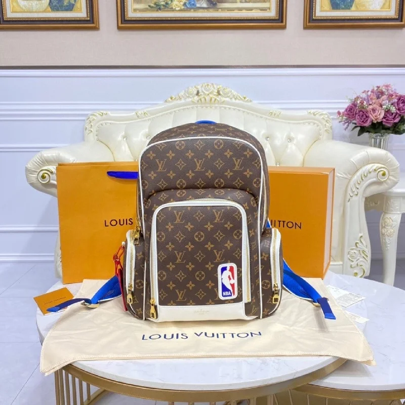 Louis Vuitton LV x NBA New Backpack Monogram Canvas By Virgil Abloh For Men. Men-s Bags 15.7in/40cm LV M45581