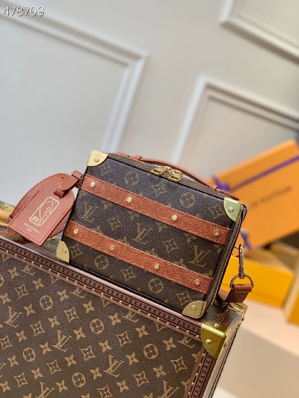 Louis Vuitton LVxNBA Handle Trunk Monogram Canvas For Men. Men-s Bags. Messenger And Crossbody Bags 8.5in/21.5cm LV M45785