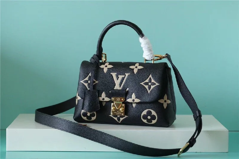 Louis Vuitton Madeleine BB Monogram Empreinte Black For Women. Women-s Handbags. Shoulder and Crossbody Bags 9.4in/24cm LV M45978