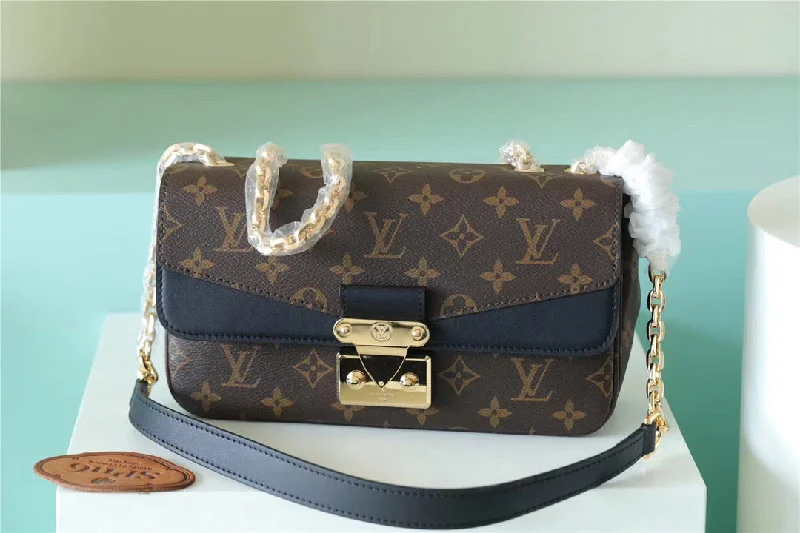 Louis Vuitton Marceau Monogram Canvas Black For Women. Women-s Handbags. Shoulder and Crossbody Bags 9.6in/24.5cm LV M46126