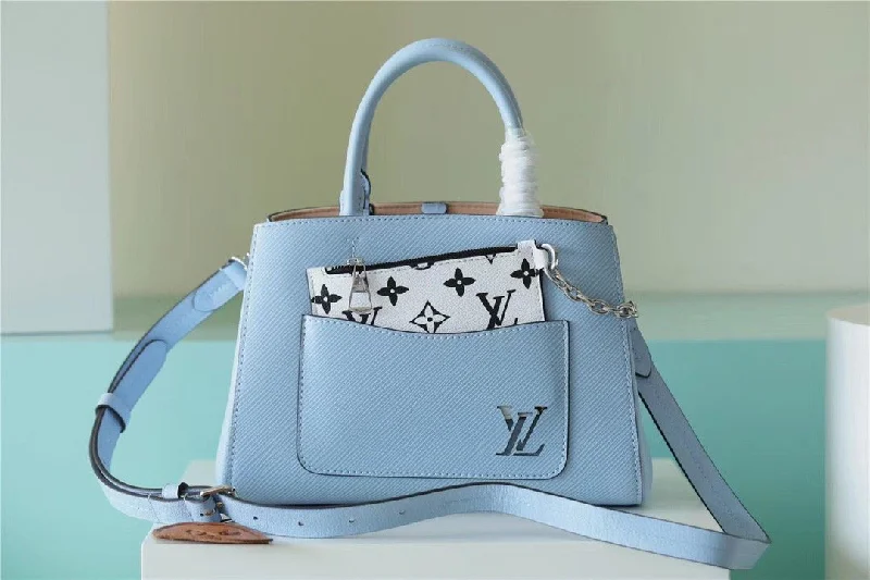 Louis Vuitton Marelle Epi Bleu Nuage Blue For Women. Women-s Handbags. Shoulder And Crossbody Bags 9.8in/25cm LV M59486