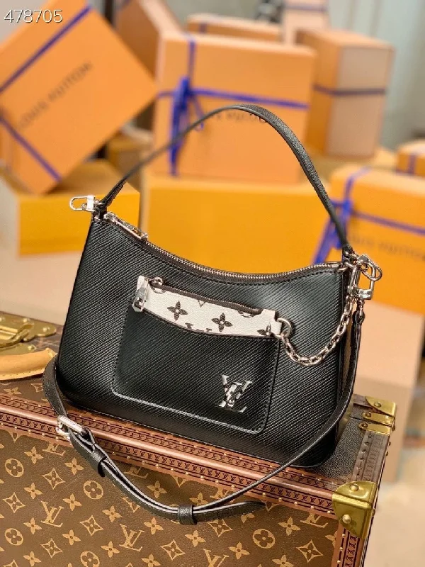 Louis Vuitton Marelle Tote MM Epi Black For Women. Women-s Handbags. Shoulder And Crossbody Bags 11.8in/30cm LV M59954