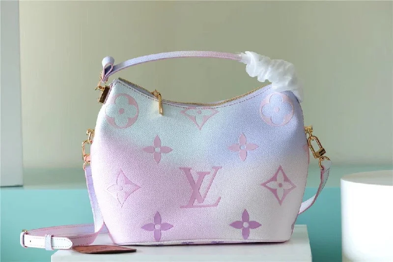 Louis Vuitton Marshmallow PM Hobo Bag In Monogram Canvas For Women 24cm/9.4 Inches Sunrise Pastel LV M46080