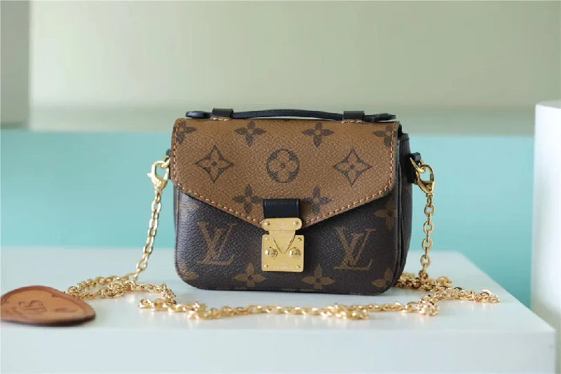 Louis Vuitton Micro Metis Monogram Canvas For Women. Women-s Handbags. Shoulder And Crossbody Bags 5.5in/14cm LV